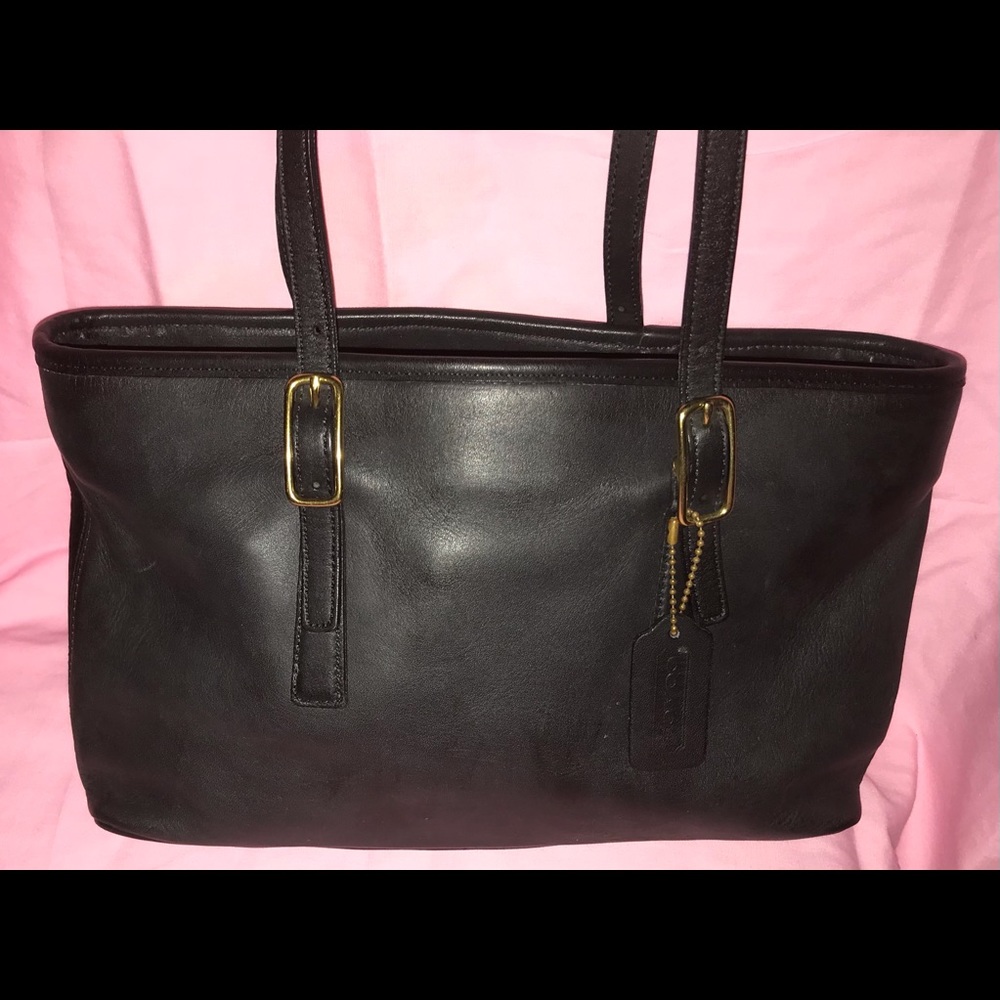 Vintage Coach Leather Tote Bag 9813